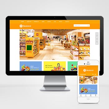 食品百货英文外贸类织梦网站模板源码-HTML5玩具外贸网站源码下载